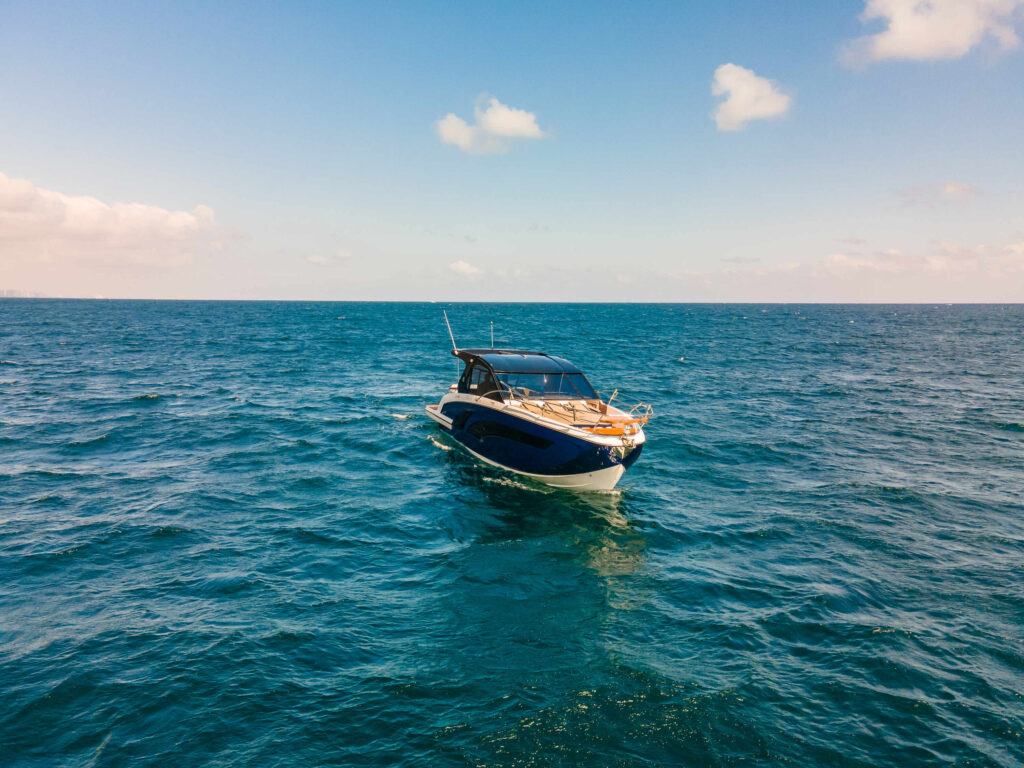 Hanover Yachts photo 387 heraldic blue drone DJI_0117 affordable Luxury boats with Best Selling Boats - Shop and buy used or new boats at Best Selling Boats.