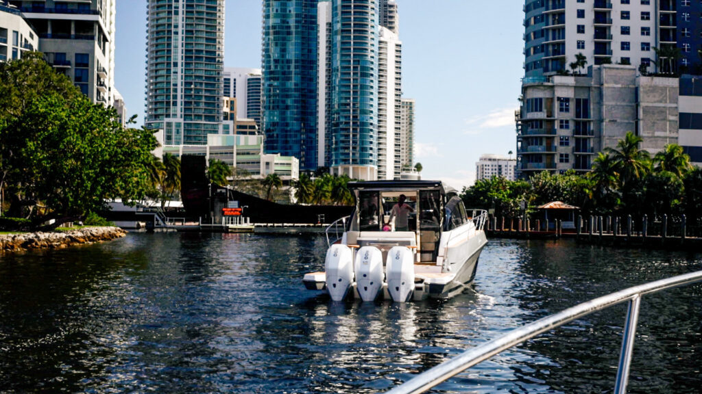 Hanover Yachts photo 415 drone EXTERIOR2 affordable Luxury boats with Best Selling Boats - Shop and buy used or new boats at Best Selling Boats.